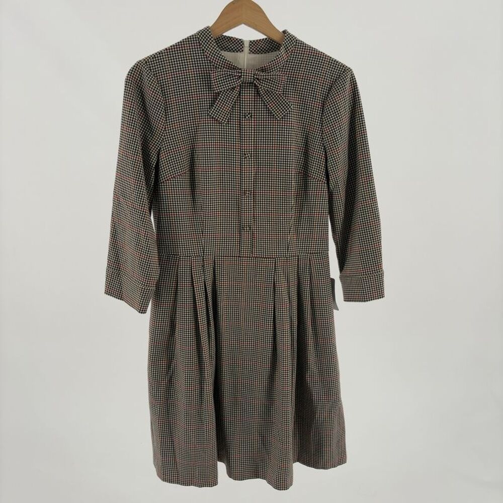Gal Meets Glam Collection Plaid Bow Tie Dress